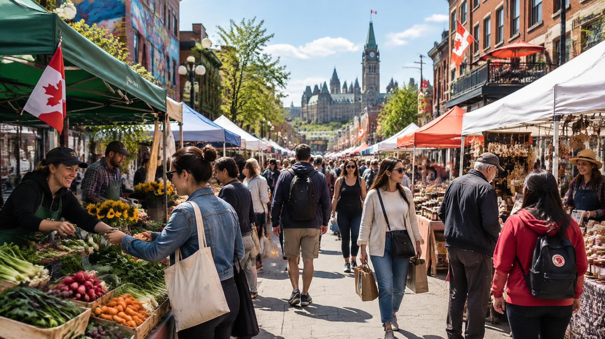 ottawa street market scene