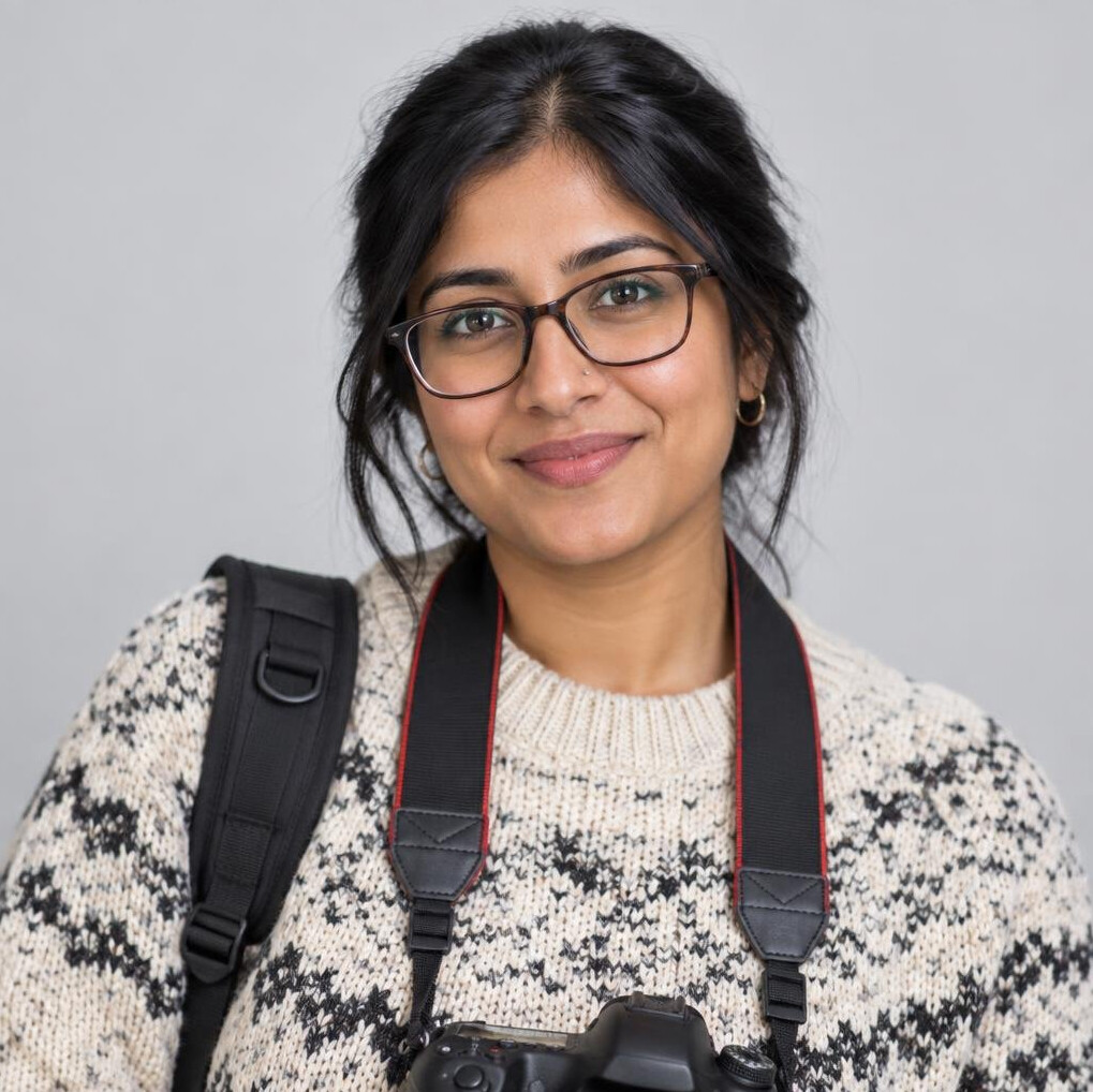 Portrait of a Canadian community photojournalist woman
